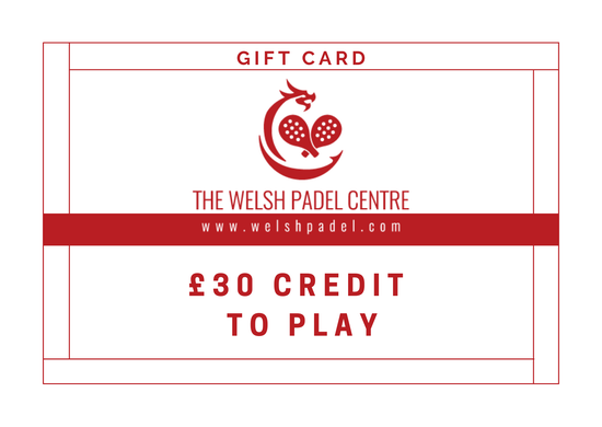 £30 playing credit for the Welsh Padel Centre